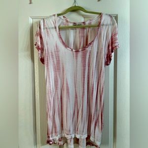 Express One Eleven Woman’s Oversized Tie Dye Shirt, Size Large.